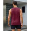 imageMAGCOMSEN Mens Tank Tops Workout Gym Sleeveless Shirts Moisture Wicking Breathable Muscle Shirt Casual Summer TanksWine Red