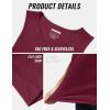imageMAGCOMSEN Mens Tank Tops Workout Gym Sleeveless Shirts Moisture Wicking Breathable Muscle Shirt Casual Summer TanksWine Red