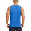 imageMAGCOMSEN Mens UPF 50 Sleeveless Shirts Quick Dry UV Protection Muscle Athletic Tank Top for Workout Swim Running GymAzure