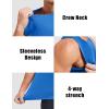 imageMAGCOMSEN Mens UPF 50 Sleeveless Shirts Quick Dry UV Protection Muscle Athletic Tank Top for Workout Swim Running GymAzure