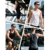 imageMAGCOMSEN Mens UPF 50 Sleeveless Shirts Quick Dry UV Protection Muscle Athletic Tank Top for Workout Swim Running GymBlack