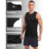imageMAGCOMSEN Mens UPF 50 Sleeveless Shirts Quick Dry UV Protection Muscle Athletic Tank Top for Workout Swim Running GymBlack