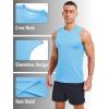imageMAGCOMSEN Mens UPF 50 Sleeveless Shirts Quick Dry UV Protection Muscle Athletic Tank Top for Workout Swim Running GymBlue