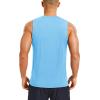imageMAGCOMSEN Mens UPF 50 Sleeveless Shirts Quick Dry UV Protection Muscle Athletic Tank Top for Workout Swim Running GymBlue