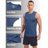 imageMAGCOMSEN Mens UPF 50 Sleeveless Shirts Quick Dry UV Protection Muscle Athletic Tank Top for Workout Swim Running GymBluegrey
