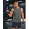 imageMAGCOMSEN Mens UPF 50 Sleeveless Shirts Quick Dry UV Protection Muscle Athletic Tank Top for Workout Swim Running GymDark Grey