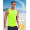 imageMAGCOMSEN Mens UPF 50 Sleeveless Shirts Quick Dry UV Protection Muscle Athletic Tank Top for Workout Swim Running GymFlgreen