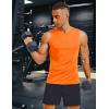 imageMAGCOMSEN Mens UPF 50 Sleeveless Shirts Quick Dry UV Protection Muscle Athletic Tank Top for Workout Swim Running GymFlorange