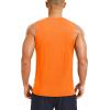 imageMAGCOMSEN Mens UPF 50 Sleeveless Shirts Quick Dry UV Protection Muscle Athletic Tank Top for Workout Swim Running GymFlorange
