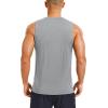 imageMAGCOMSEN Mens UPF 50 Sleeveless Shirts Quick Dry UV Protection Muscle Athletic Tank Top for Workout Swim Running GymLightgrey