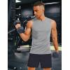 imageMAGCOMSEN Mens UPF 50 Sleeveless Shirts Quick Dry UV Protection Muscle Athletic Tank Top for Workout Swim Running GymLightgrey