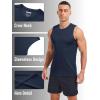 imageMAGCOMSEN Mens UPF 50 Sleeveless Shirts Quick Dry UV Protection Muscle Athletic Tank Top for Workout Swim Running GymNavy