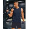 imageMAGCOMSEN Mens UPF 50 Sleeveless Shirts Quick Dry UV Protection Muscle Athletic Tank Top for Workout Swim Running GymNavy