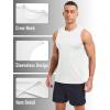 imageMAGCOMSEN Mens UPF 50 Sleeveless Shirts Quick Dry UV Protection Muscle Athletic Tank Top for Workout Swim Running GymWhite