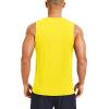 imageMAGCOMSEN Mens UPF 50 Sleeveless Shirts Quick Dry UV Protection Muscle Athletic Tank Top for Workout Swim Running GymYellow