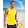 imageMAGCOMSEN Mens UPF 50 Sleeveless Shirts Quick Dry UV Protection Muscle Athletic Tank Top for Workout Swim Running GymYellow