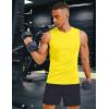 imageMAGCOMSEN Mens UPF 50 Sleeveless Shirts Quick Dry UV Protection Muscle Athletic Tank Top for Workout Swim Running GymYellow