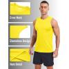 imageMAGCOMSEN Mens UPF 50 Sleeveless Shirts Quick Dry UV Protection Muscle Athletic Tank Top for Workout Swim Running GymYellow