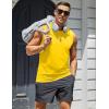imageMAGCOMSEN Mens UPF 50 Tank Top Gym Workout Sleeveless Muscle Shirts Cooling Soft Cut Off Shirts Summer Sleeveless T Shirt Yellow S