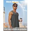 imageMAGCOMSEN Mens UPF 50 Tank Top Gym Workout Sleeveless Muscle Shirts Sun Protection Cut Off Shirts Summer Sleeveless T ShirtGray