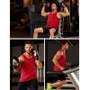 imageMAGCOMSEN Mens UPF 50 Tank Top Gym Workout Sleeveless Muscle Shirts Sun Protection Cut Off Shirts Summer Sleeveless T ShirtRed