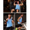 imageMAGCOMSEN Mens UPF 50 Tank Top Gym Workout Sleeveless Muscle Shirts Sun Protection Cut Off Shirts Summer Sleeveless T ShirtSkyblue