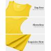 imageMAGCOMSEN Mens UPF 50 Tank Top Gym Workout Sleeveless Muscle Shirts Sun Protection Cut Off Shirts Summer Sleeveless T ShirtYellow