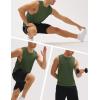 imageMAGCOMSEN Mens UPF 50 Tank Top Quick Dry Summer Workout Muscle Sleeveless Shirts for Swim Beach BodybuildingArmy Green