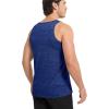 imageMAGCOMSEN Mens UPF 50 Tank Top Quick Dry Summer Workout Muscle Sleeveless Shirts for Swim Beach BodybuildingRoyal Blue