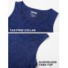 imageMAGCOMSEN Mens UPF 50 Tank Top Quick Dry Summer Workout Muscle Sleeveless Shirts for Swim Beach BodybuildingRoyal Blue