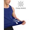 imageMAGCOMSEN Mens UPF 50 Tank Top Quick Dry Summer Workout Muscle Sleeveless Shirts for Swim Beach BodybuildingRoyal Blue
