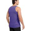 imageMAGCOMSEN Mens UPF 50 Tank Top Quick Dry Summer Workout Muscle Sleeveless Shirts for Swim Beach BodybuildingViolet
