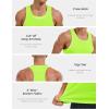 imageMAGCOMSEN Mens UPF 50 Tank Tops Y Back Quick Dry Workout Gym Sleeveless Muscle Shirts Summer Bodybuilding Cut Off ShirtFl Green