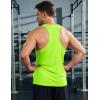imageMAGCOMSEN Mens UPF 50 Tank Tops Y Back Quick Dry Workout Gym Sleeveless Muscle Shirts Summer Bodybuilding Cut Off ShirtFl Green