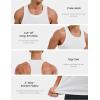 imageMAGCOMSEN Mens UPF 50 Tank Tops Y Back Quick Dry Workout Gym Sleeveless Muscle Shirts Summer Bodybuilding Cut Off ShirtWhite