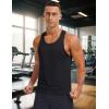 imageMAGCOMSEN Mens UPF 80 Tank Tops Y Back Quick Dry Gym Workout Running Athletic Fitness Muscle Sleeveless Summer ShirtsBlack