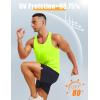 imageMAGCOMSEN Mens UPF 80 Tank Tops Y Back Quick Dry Gym Workout Running Athletic Fitness Muscle Sleeveless Summer ShirtsFlgreen