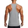 imageMAGCOMSEN Mens UPF 80 Tank Tops Y Back Quick Dry Gym Workout Running Athletic Fitness Muscle Sleeveless Summer ShirtsLightgrey