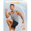 imageMAGCOMSEN Mens UPF 80 Tank Tops Y Back Quick Dry Gym Workout Running Athletic Fitness Muscle Sleeveless Summer ShirtsLightgrey