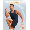 imageMAGCOMSEN Mens UPF 80 Tank Tops Y Back Quick Dry Gym Workout Running Athletic Fitness Muscle Sleeveless Summer ShirtsNavy