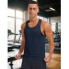 imageMAGCOMSEN Mens UPF 80 Tank Tops Y Back Quick Dry Gym Workout Running Athletic Fitness Muscle Sleeveless Summer ShirtsNavy