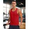 imageMAGCOMSEN Mens UPF 80 Tank Tops Y Back Quick Dry Gym Workout Running Athletic Fitness Muscle Sleeveless Summer ShirtsRed