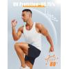 imageMAGCOMSEN Mens UPF 80 Tank Tops Y Back Quick Dry Gym Workout Running Athletic Fitness Muscle Sleeveless Summer ShirtsWhite