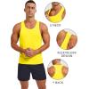 imageMAGCOMSEN Mens UPF 80 Tank Tops Y Back Quick Dry Gym Workout Running Athletic Fitness Muscle Sleeveless Summer ShirtsYellow