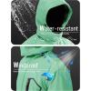 imageMAGCOMSEN Mens Winter Coats Water Resistant Ski Snow Jacket Warm Fleece Jacket Parka Raincoats With Hood MultiPocketsMint Green