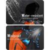 imageMAGCOMSEN Mens Winter Coats Water Resistant Ski Snow Jacket Warm Fleece Jacket Parka Raincoats With Hood MultiPocketsOrange Grey