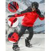 imageMAGCOMSEN Mens Winter Coats Water Resistant Ski Snow Jacket Warm Fleece Jacket Parka Raincoats With Hood MultiPocketsRed