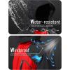 imageMAGCOMSEN Mens Winter Coats Water Resistant Ski Snow Jacket Warm Fleece Jacket Parka Raincoats With Hood MultiPocketsRed