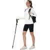 imageMAGCOMSEN Womens UPF 80 Sun Protection Hoodie Shirt Long Sleeve Outdoor Hiking Fishing Rash Guard with PocketWhite