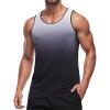 imageMAGCOMSEN Mens Muscle Tank Tops UPF80 Workout Tank Sleeveless Quick Dry Bodybuilding ShirtsBlack White